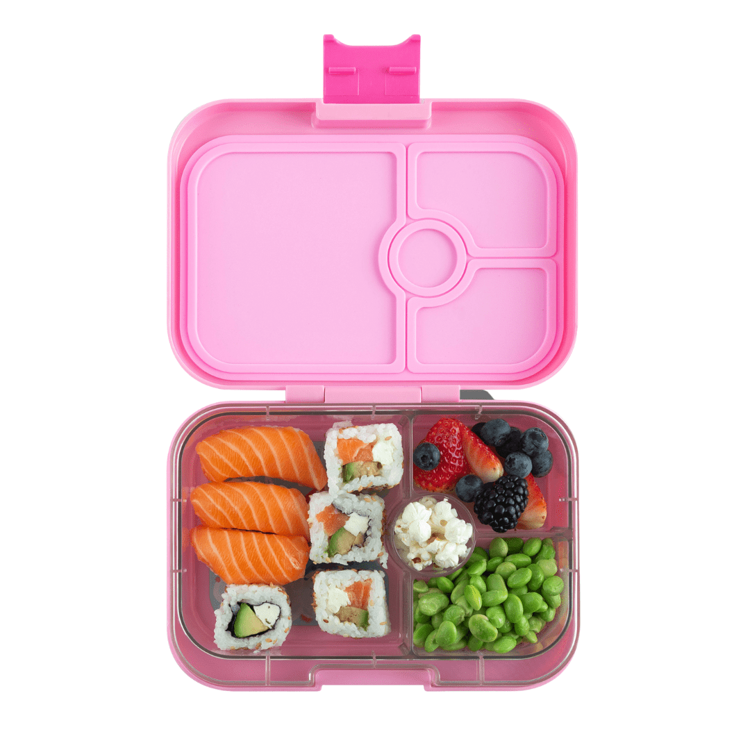 de eerste afstand vriendelijke groet Leakproof Yumbox Panino Lunchbox 4 sections - Power Pink - Rainbow - AbC  Lunchies