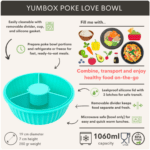 Yumbox poke bowl paradise aqua