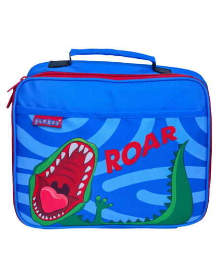 Insulated lunch bag with dinosaur