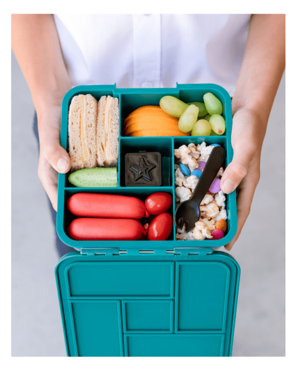 montiico πρασινο μποξακι lunchbox  με 5 χωρισματα playstation