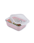 Glass Bento Lunchbox with silicone sleeve – Pink