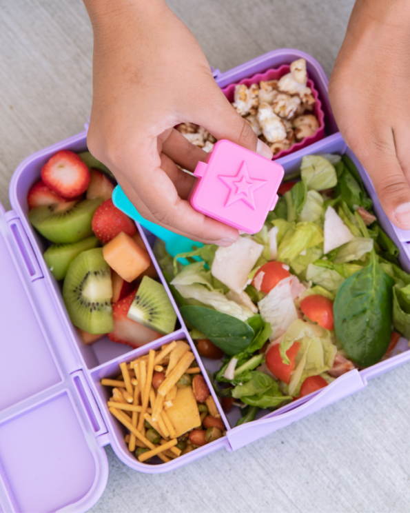 Calypso Dip & Sauce Box fits in all bento lunchboxes yumbox OMIE montii