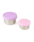 Stainless Steel Snack Containers with Silicone Lids – lavender