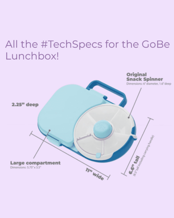 GoBe - 2in1 Lunchbox & Snack Spinner - Sage Green