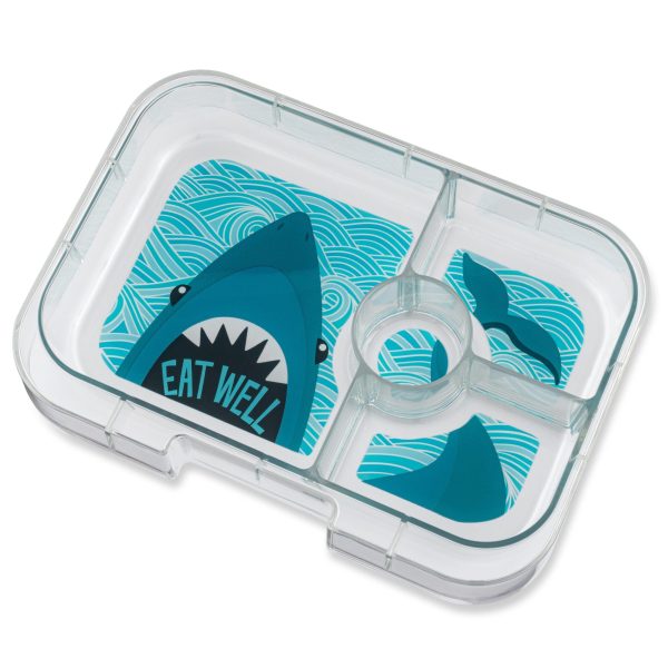 Φαγητοδοχείο Yumbox Tapas με 4 χωρίσματα – Jurassic Green - Καρχαρίας